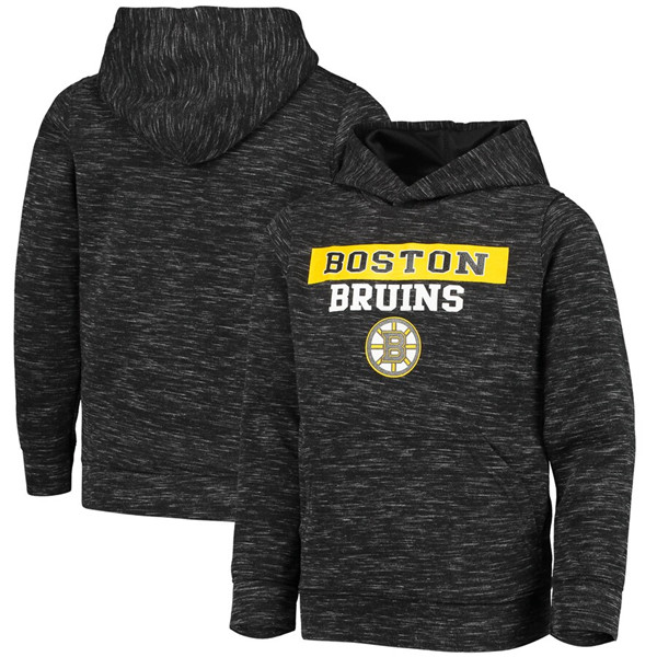 Men's Boston Bruins Black Logo Scuba Pullover Hoodie